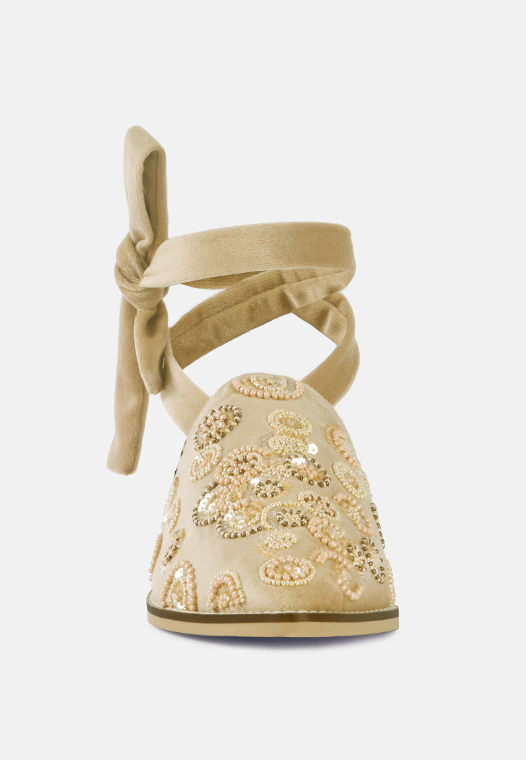 mande embroidered mules by ruw#color_beige
