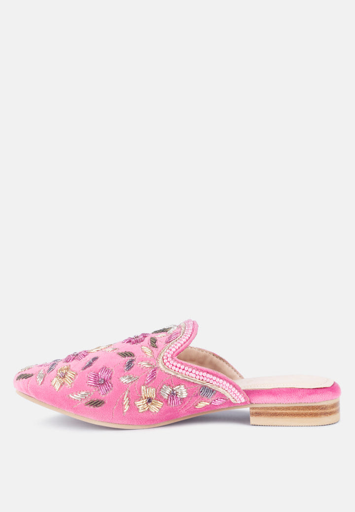 marcella embroidered mules by ruw#color_pink