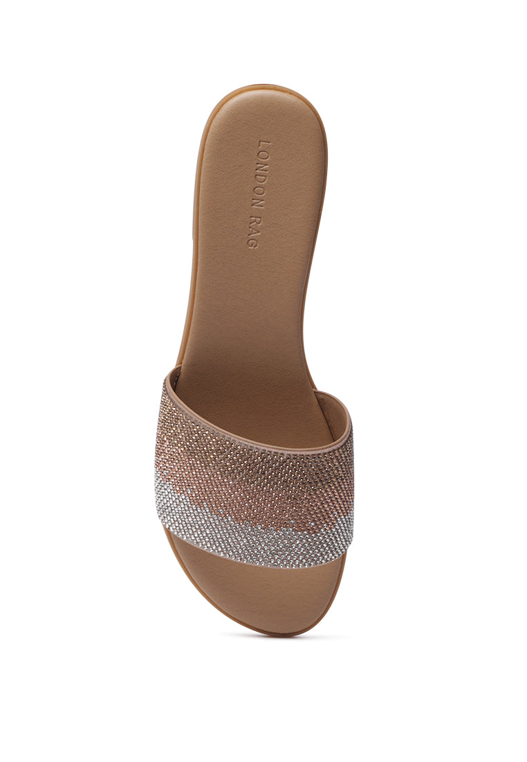 canisa metallic block heeled sandals#color_rose-gold