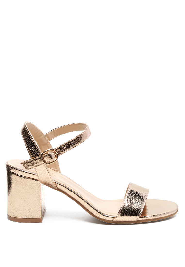 mid block heeled metallic sandal#color_rose-gold