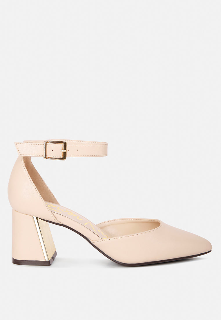 myla faux leather metallic sling heeled sandals by ruw#color_beige
