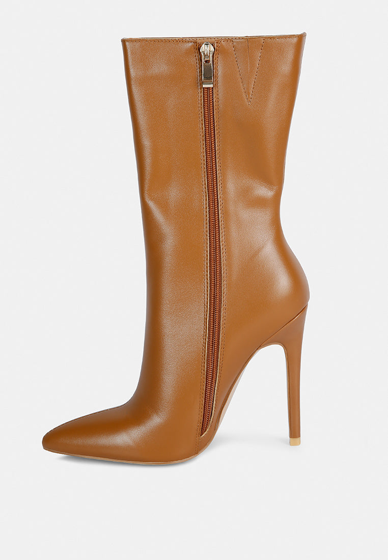 over the ankle leather stiletto boot#color_tan