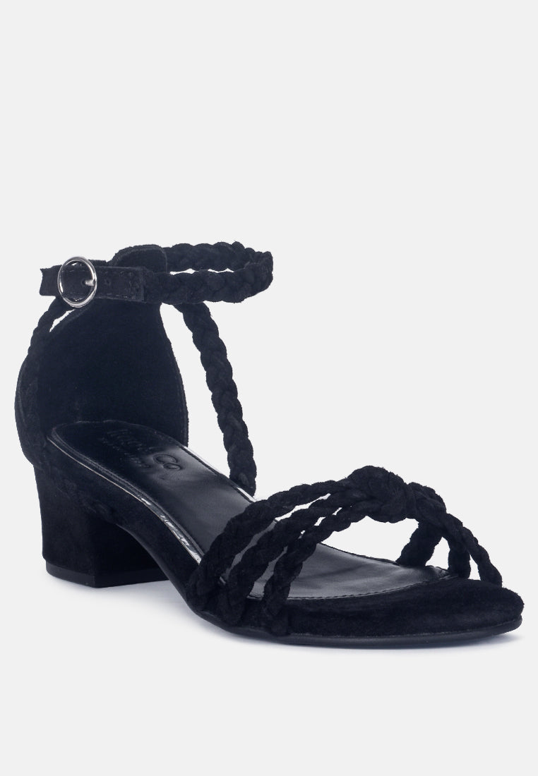 nicola braided leather block heel sandal by ruw#color_black