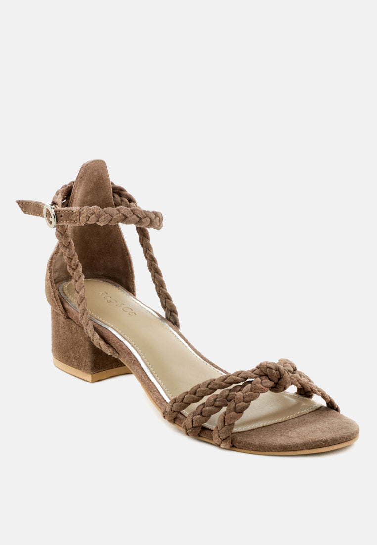 nicola braided leather block heel sandal by ruw#color_taupe