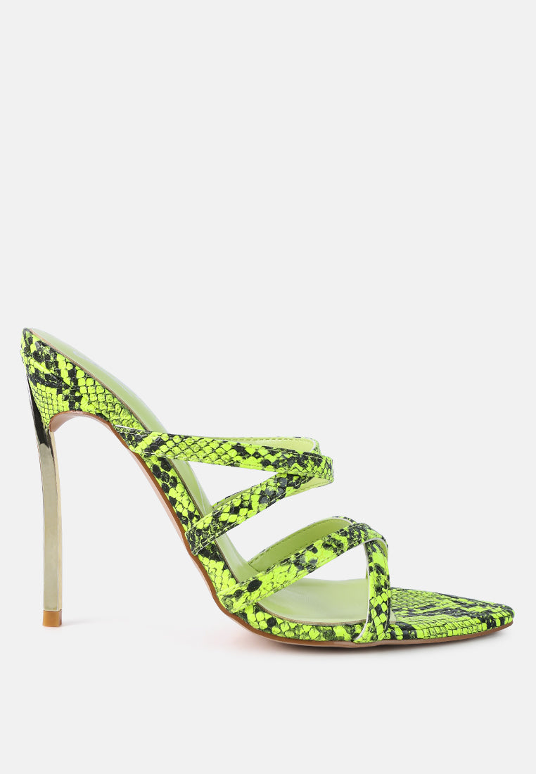 nightclub ready strappy stiletto heel sandals by ruw#color_neon-yellow