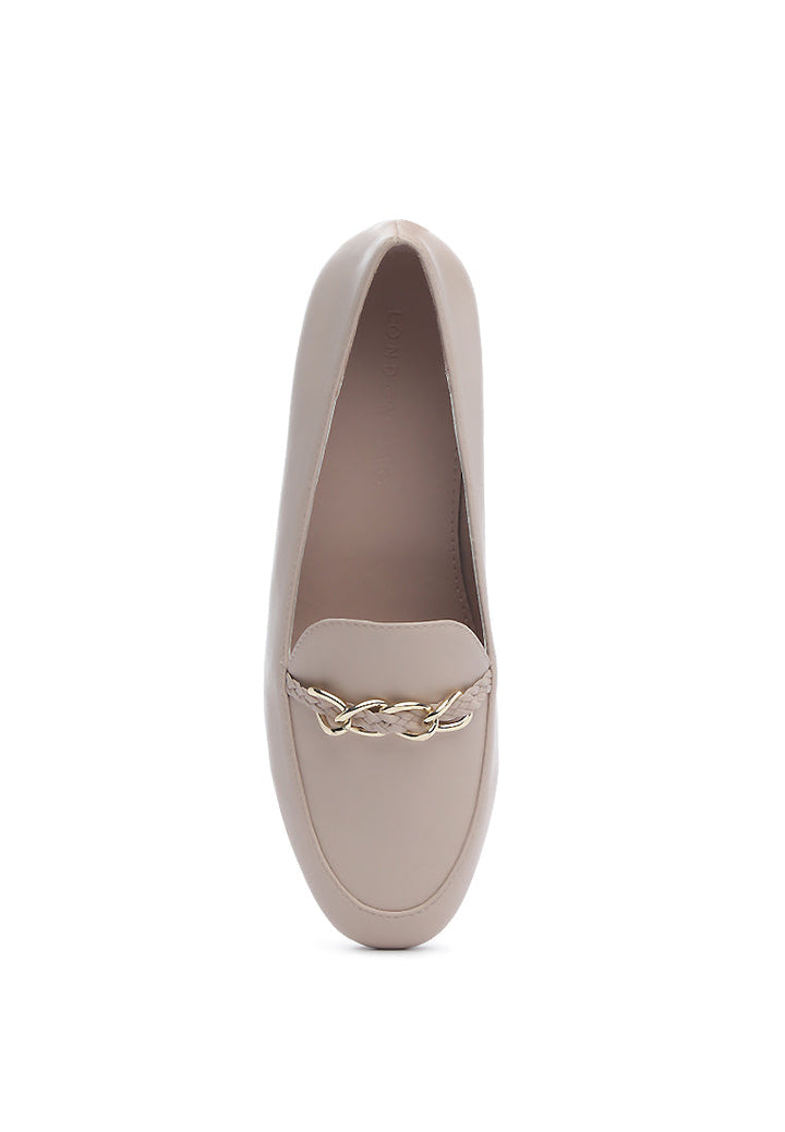 farah loafers with metal buckle#color_pink