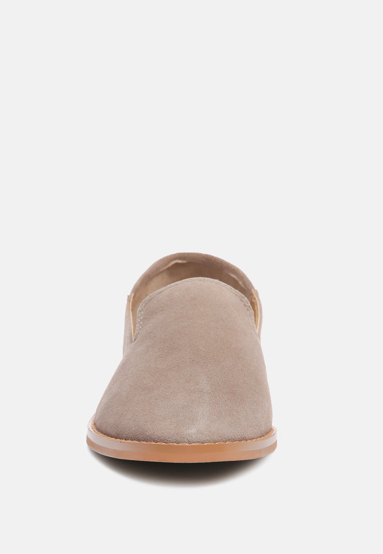 oliwia classic suede loafers by ruw#color_taupe