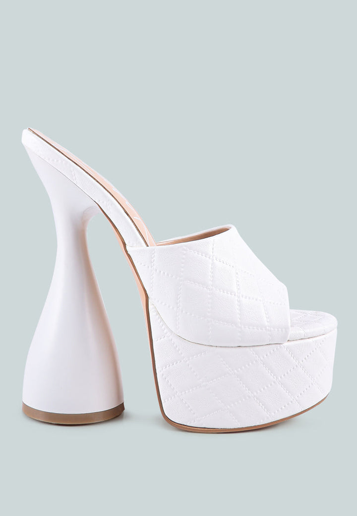oomph quilted hourglass heel platform sandals by ruw#color_white