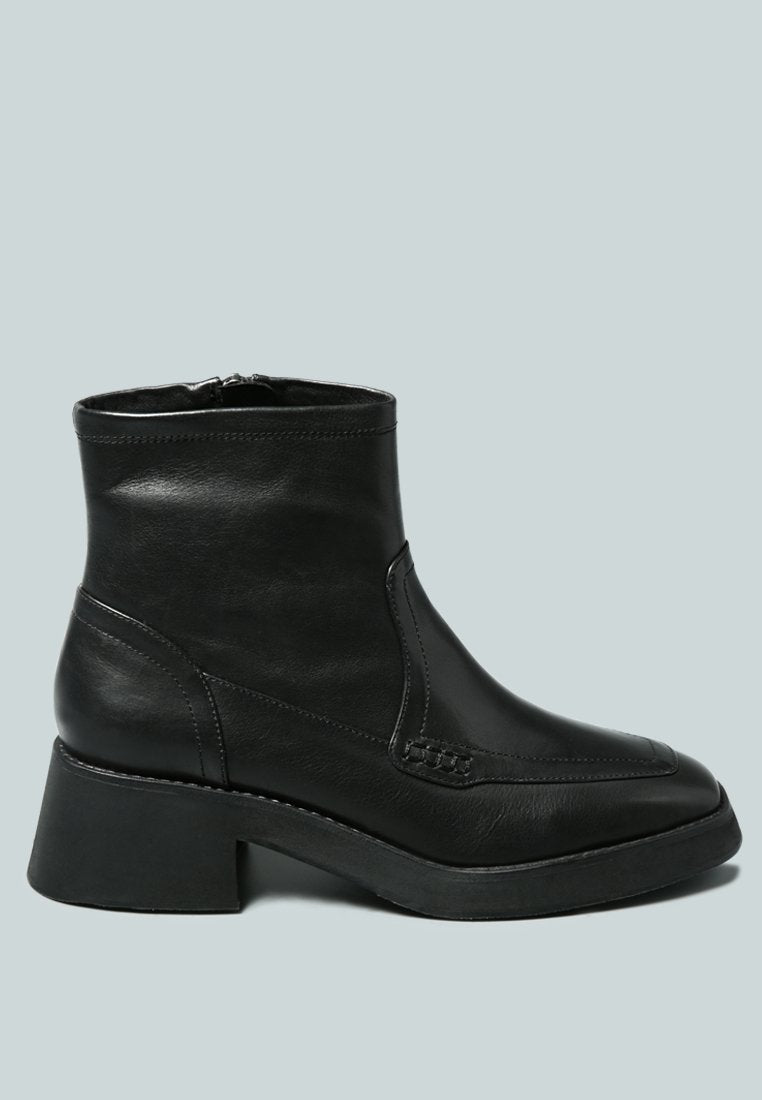 oxman zip-up ankle boot by ruw#color_black