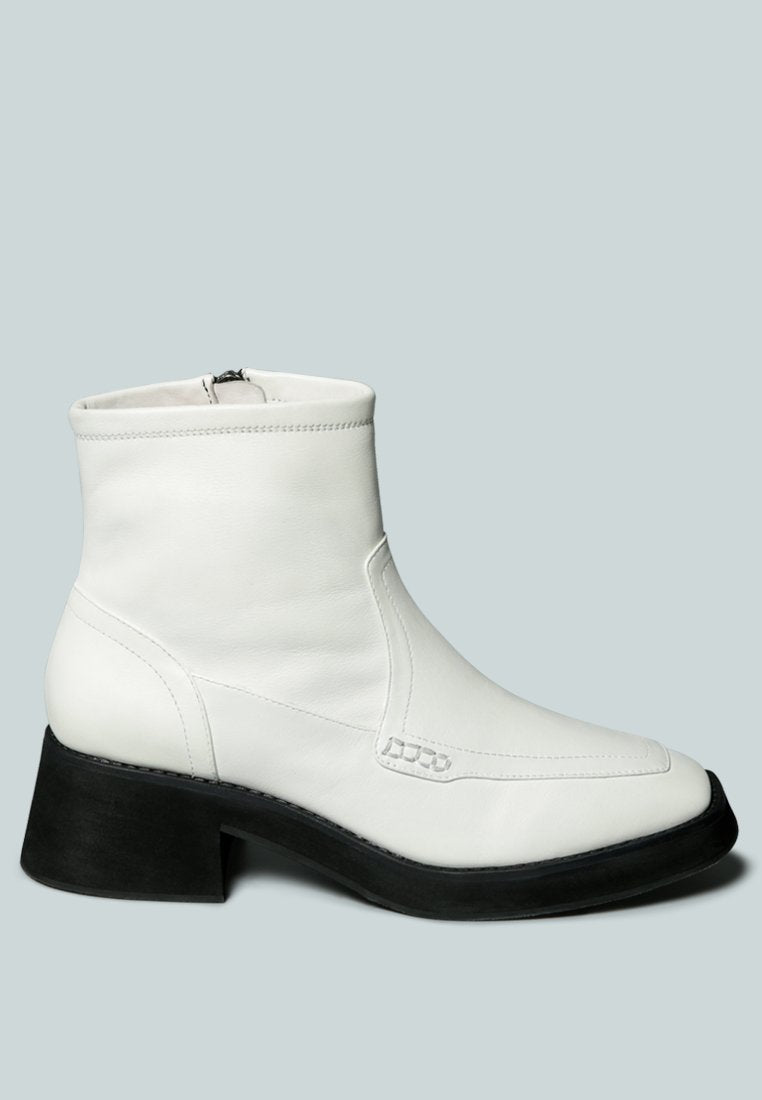 oxman zip-up ankle boot by ruw#color_white