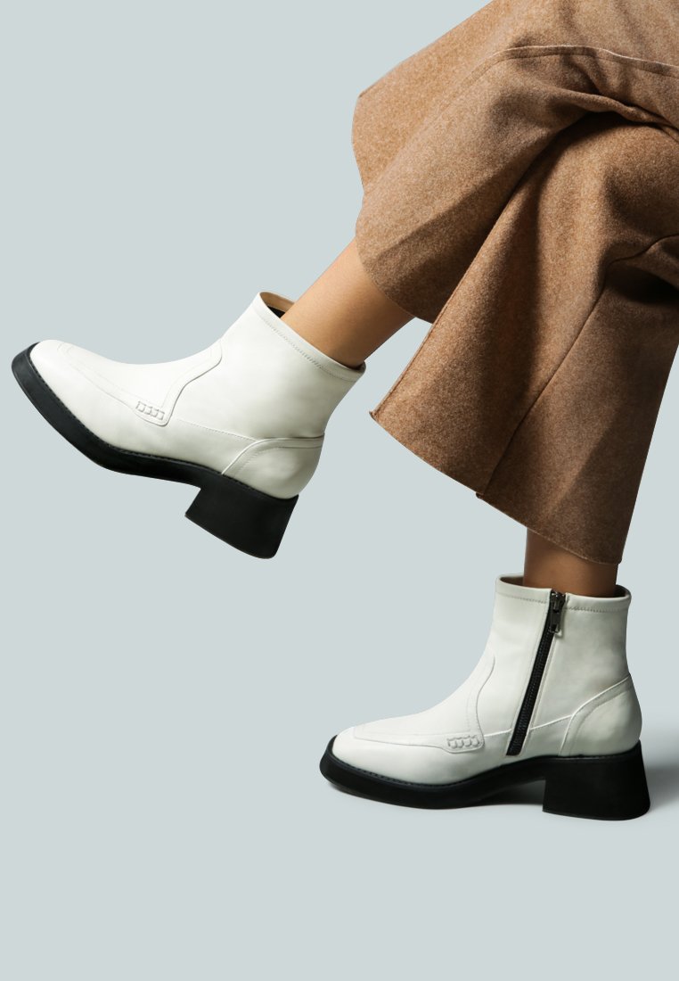 botín con cremallera oxman#color_blanco