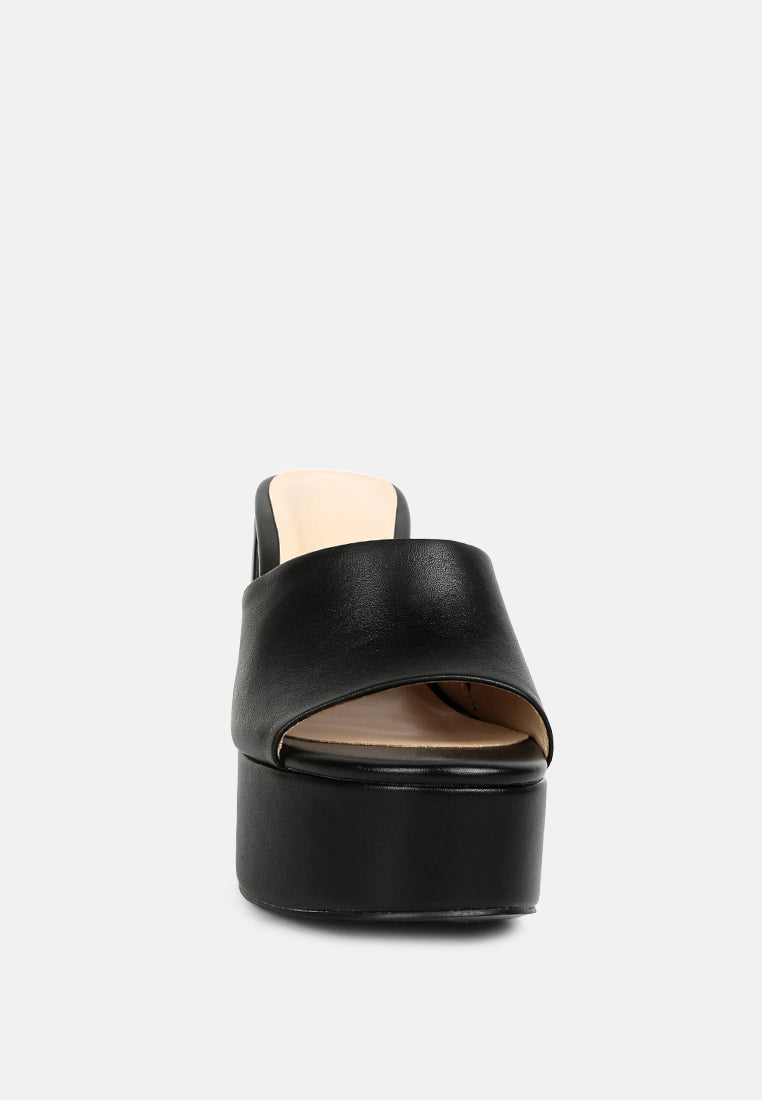 Open Toe High Block Heel Sandals#color_black
