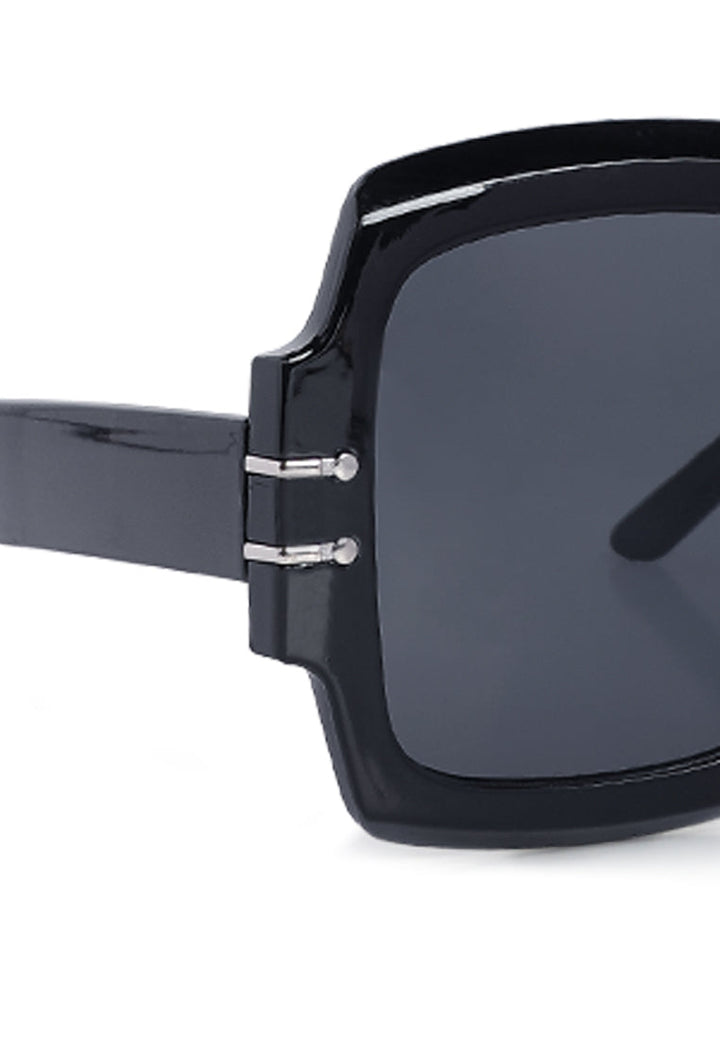 oversized flat top sunglasses#color_black