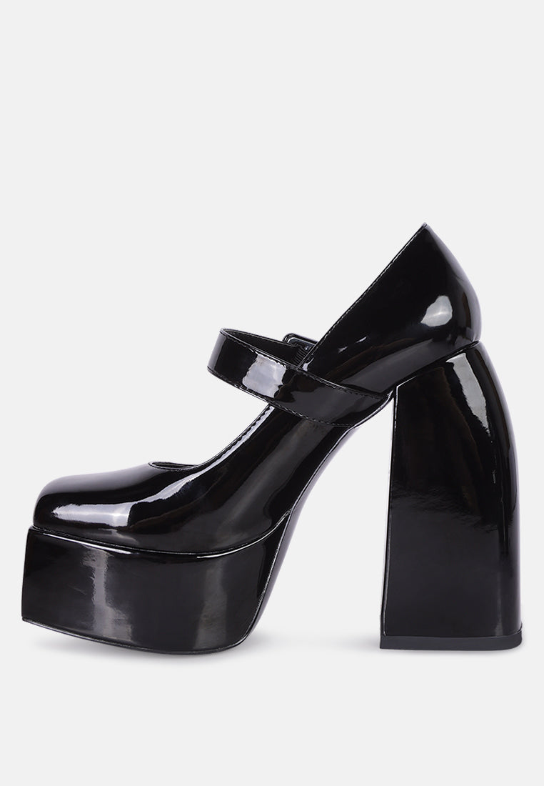 pablo statement high platform heel mary jane sandals#color_black