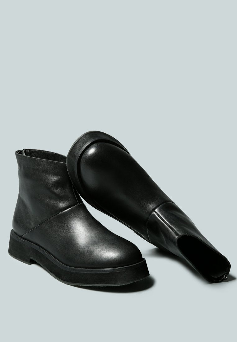 paltrow zip-up ankle boot by ruw#color_black