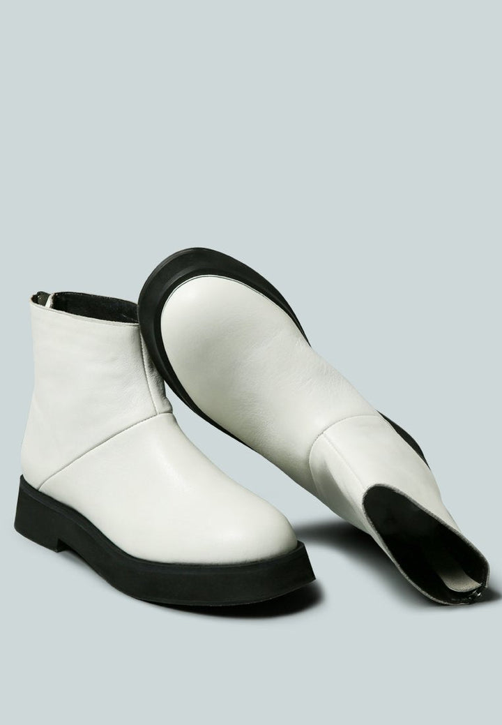 paltrow zip-up ankle boot by ruw#color_white