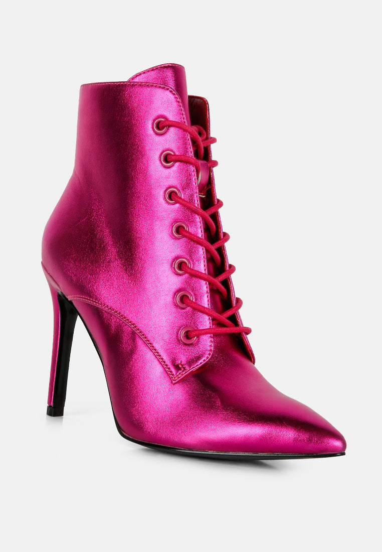 botín piet stiletto metalizado#color_fucsia
