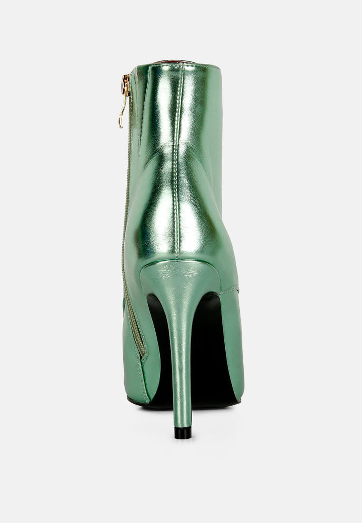 piet metallic stiletto ankle boot by ruw#color_green