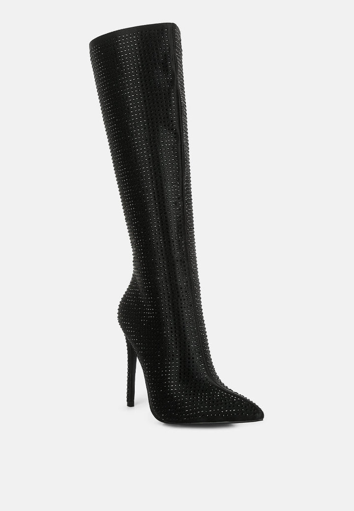 pipette diamante set high heeled calf boot by ruw#color_black
