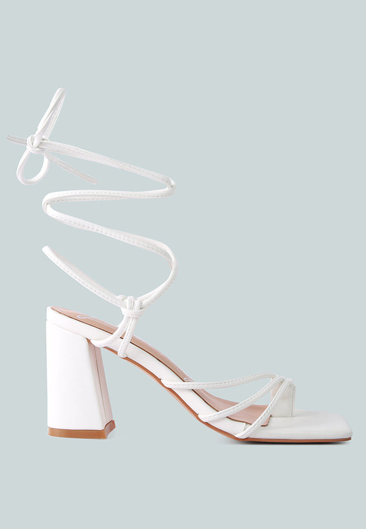 piri toe ring tie up block sandals by ruw#color_white