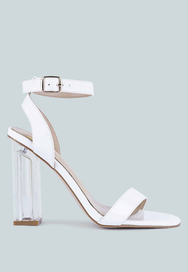 poloma chunky clear high heeled sandals#color_white