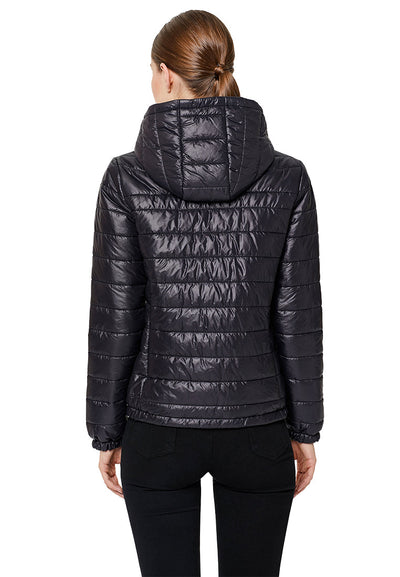 hooded puffer jacket#color_black