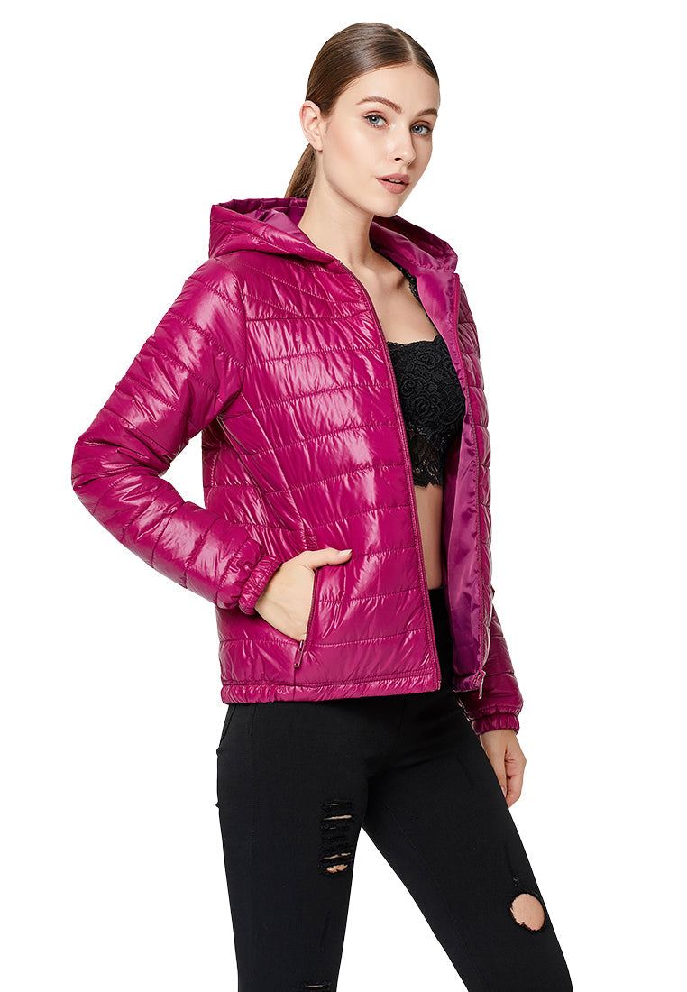 hooded puffer jacket#color_purple