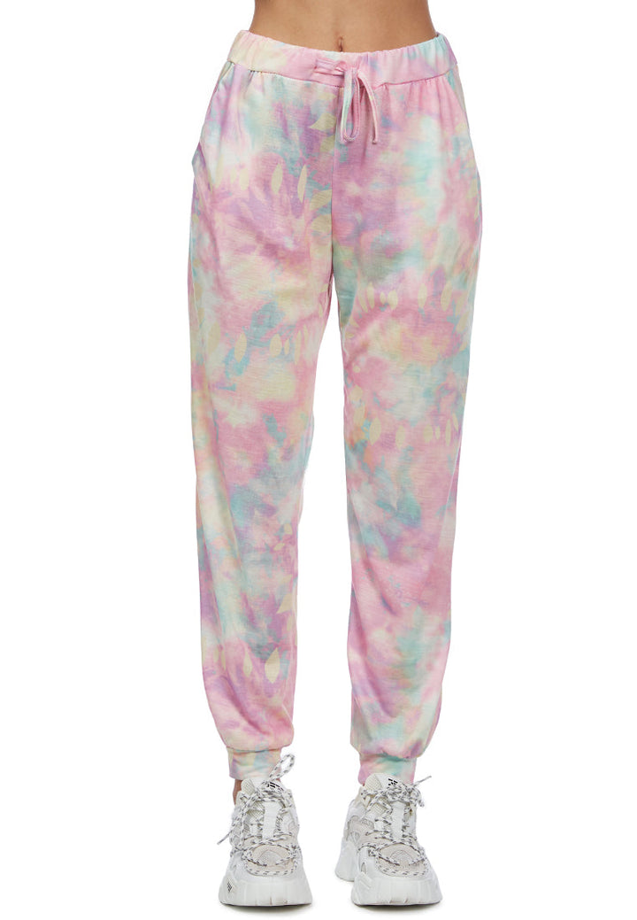 Tie-Dye Settle in Style Lounge Pants#color_pink-combo