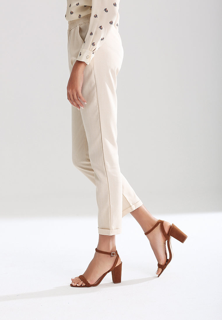 straight cut trousers#color_beige
