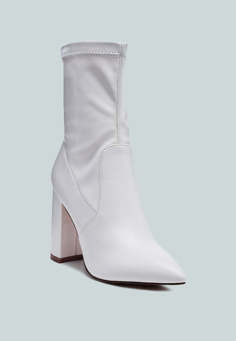 zahara faux leather block heeled boots by ruw#color_white