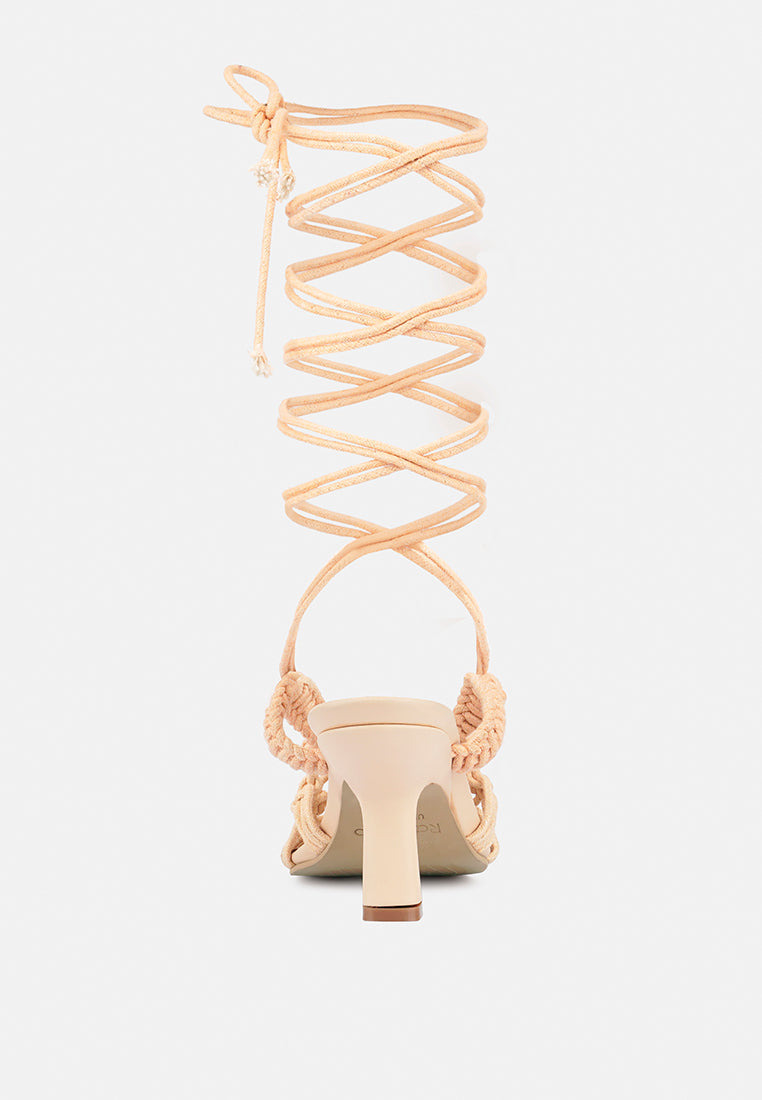 beroe braided handcrafted lace up sandal#color_latte