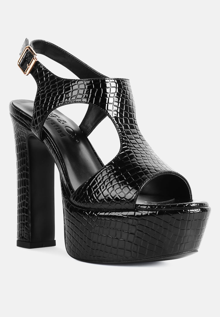 croft croc high heeled cut out sandals by ruw#color_black
