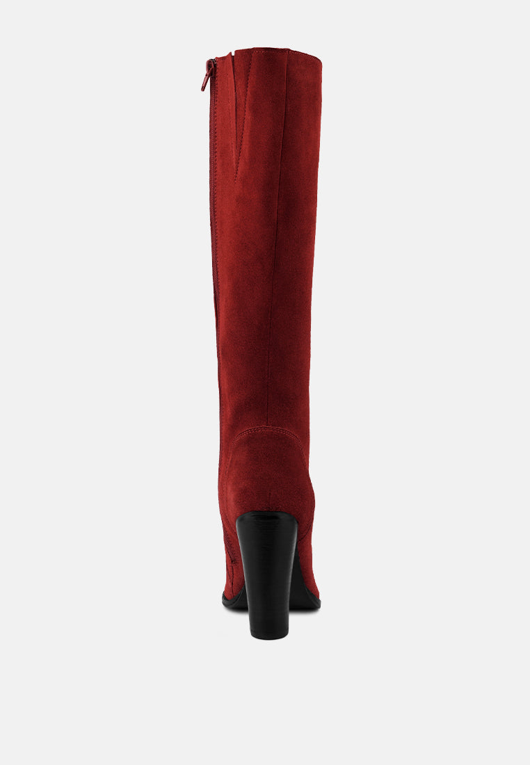 street-slay antique heeled calf boot by ruw#color_red