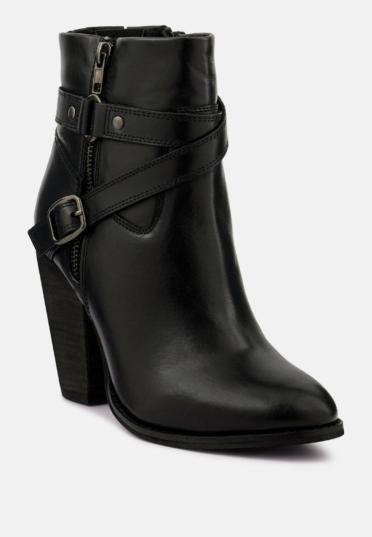 cat-track leather ankle boots by ruw#color_black
