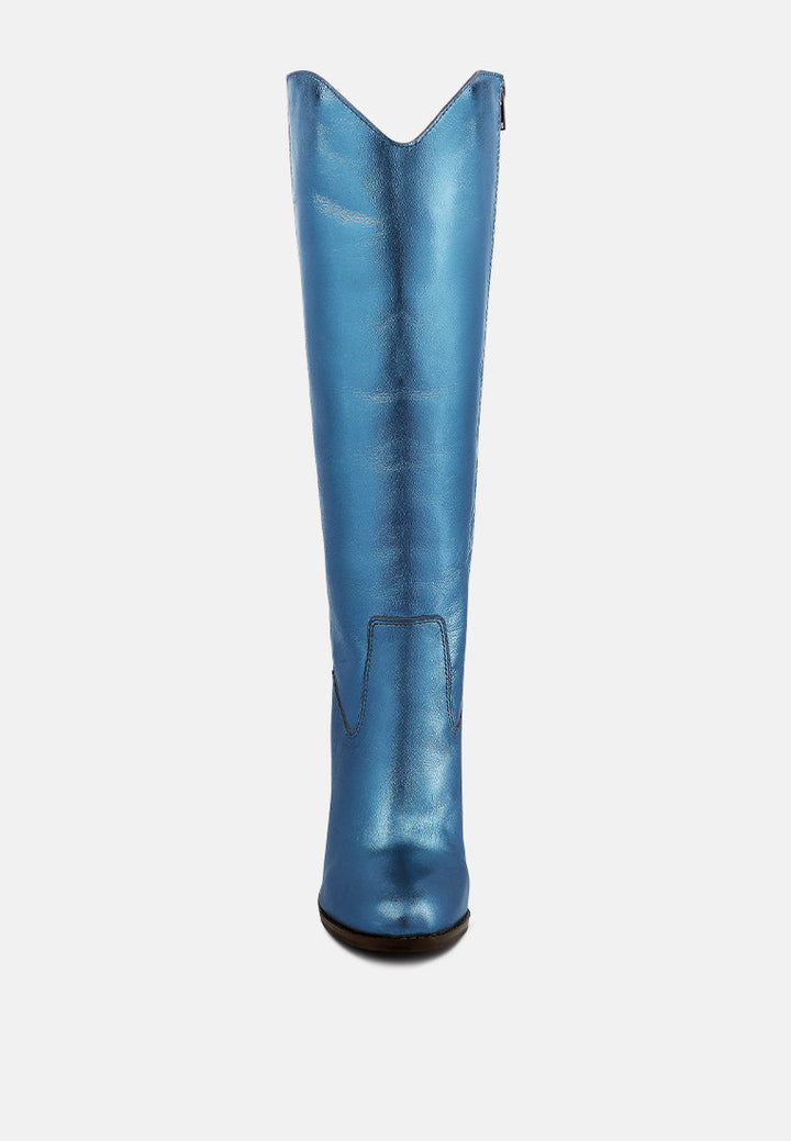 great-storm leather calf boots#color_blue
