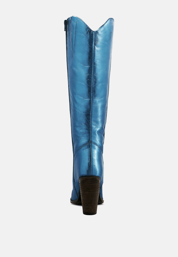 great-storm leather calf boots#color_blue