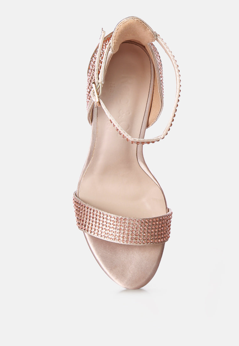 magnate rhinestone embellished stiletto sandals by ruw#color_beige