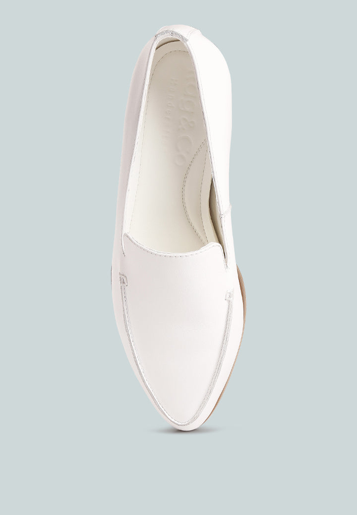 richelli metallic sling detail loafers#color_white