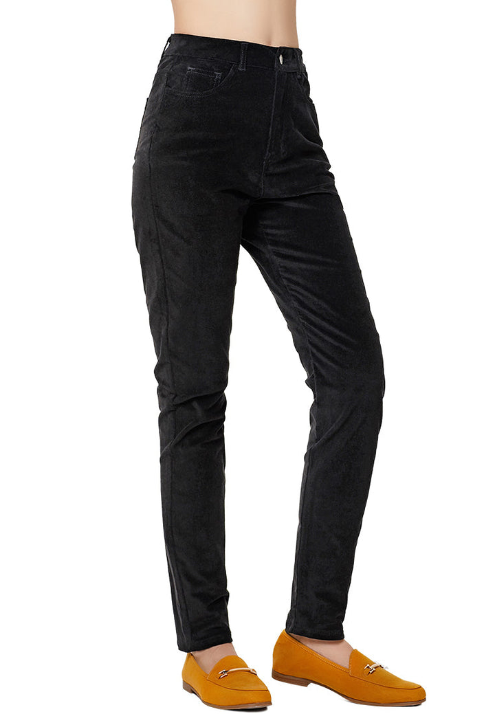 Relaxed Corduroy Trousers#color_black