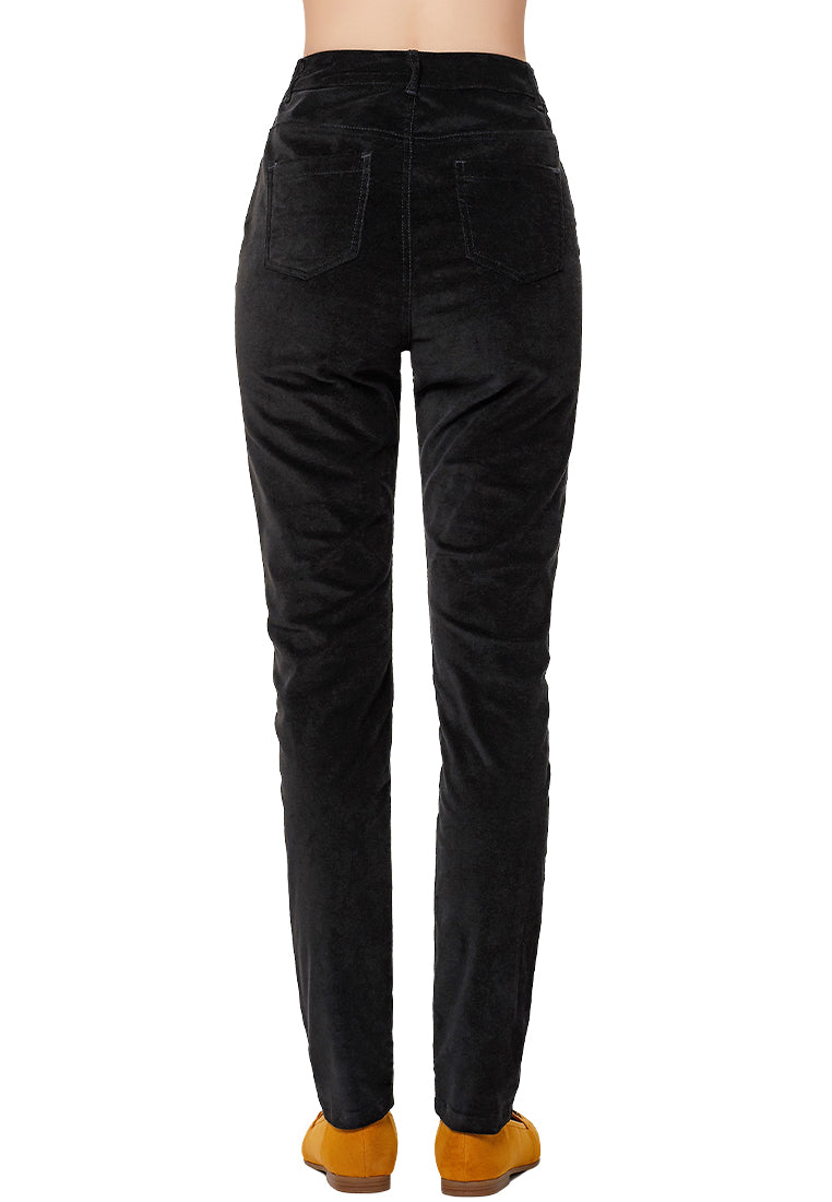 Relaxed Corduroy Trousers#color_black