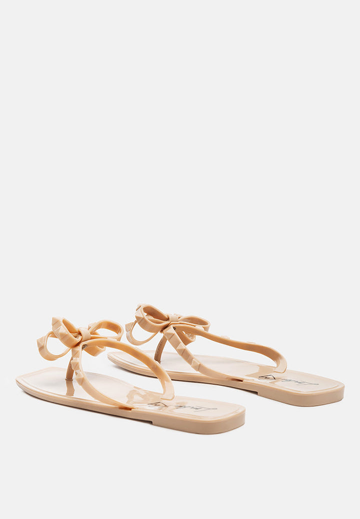 retta bow thong flats by ruw#color_beige