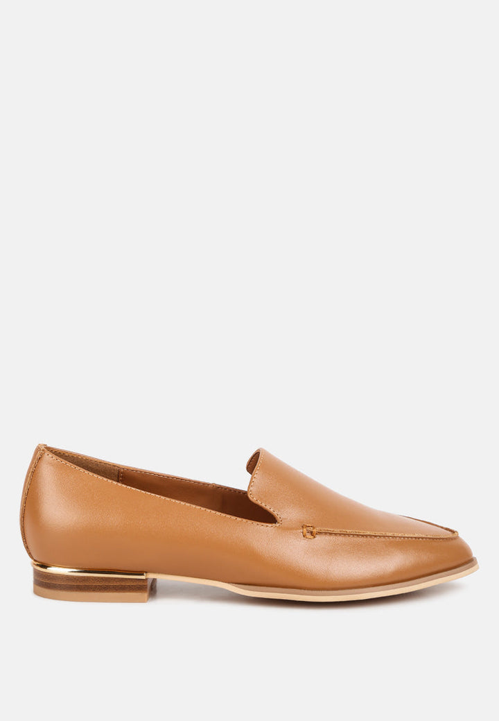richelli metallic sling detail loafers by ruw#color_tan