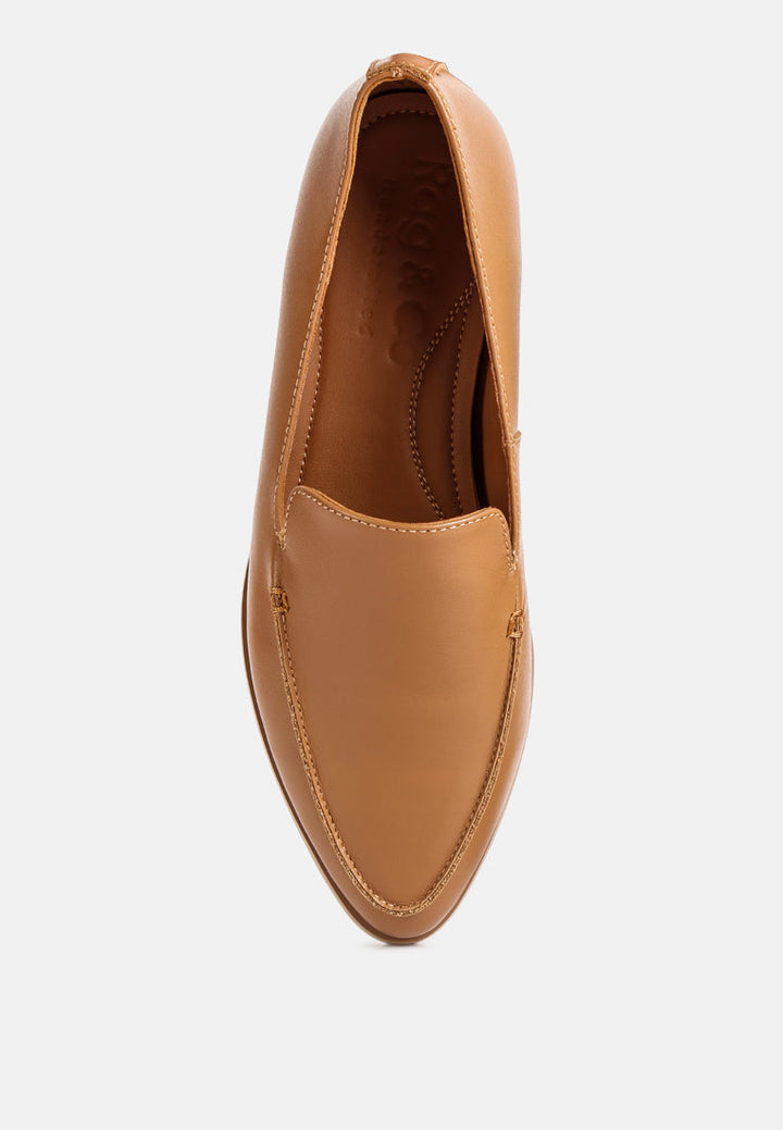 richelli metallic sling detail loafers by ruw#color_tan