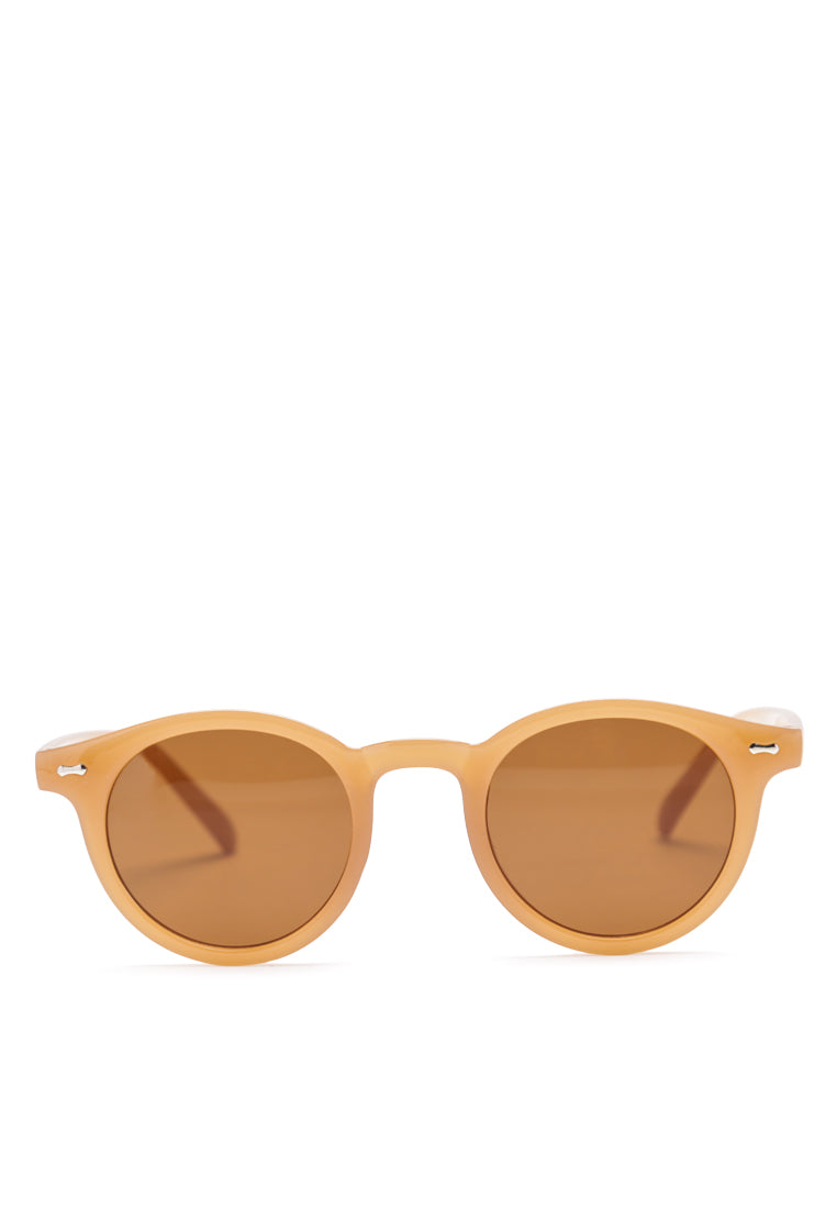 round cateye sunglasses#color_tan