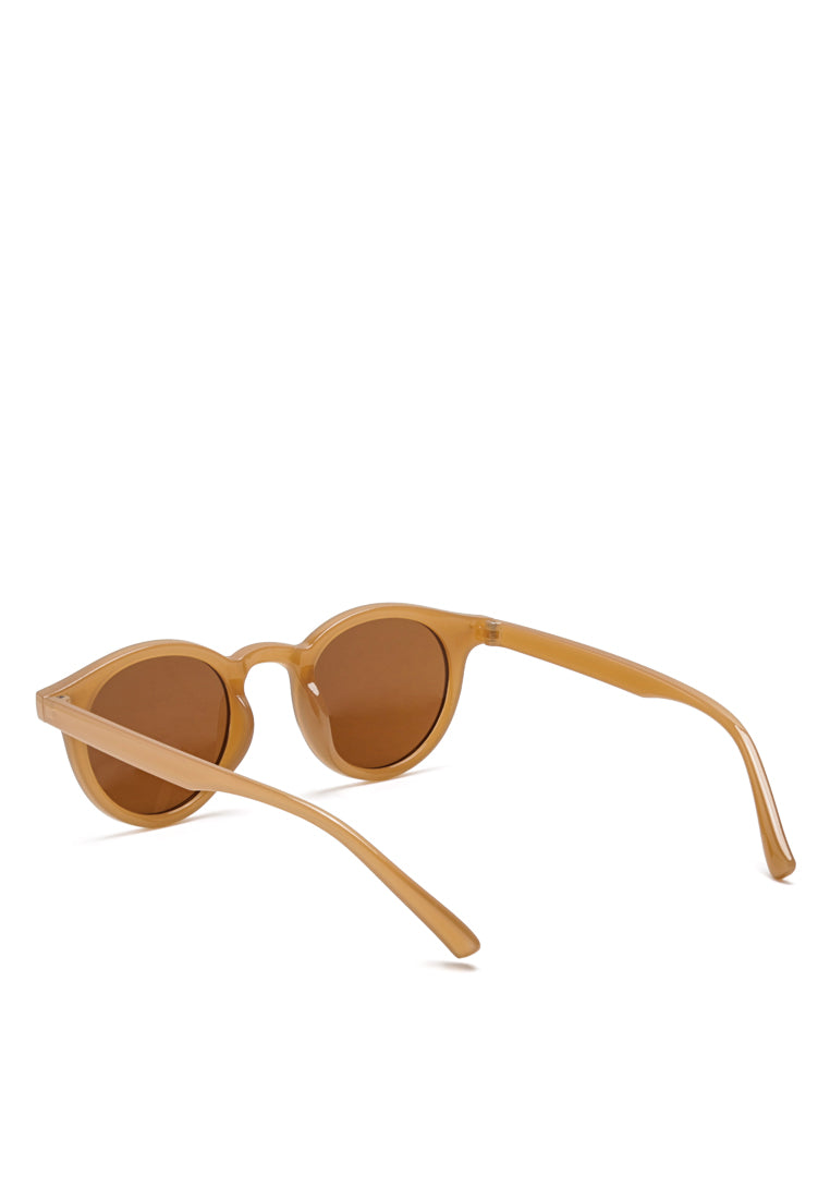 round cateye sunglasses#color_tan