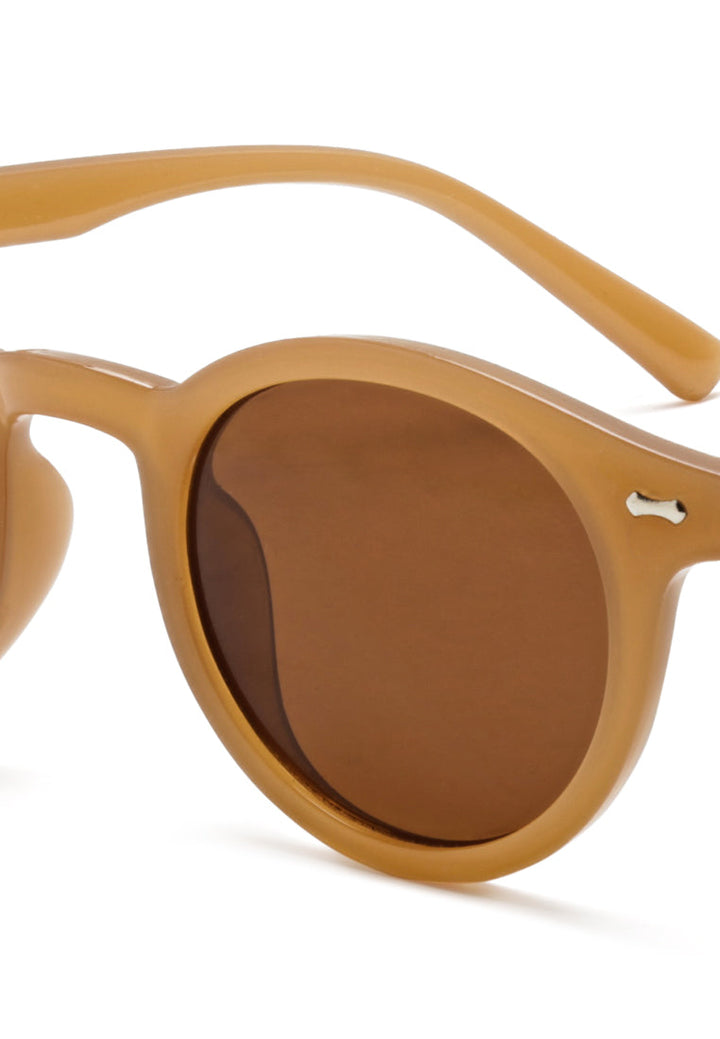 round cateye sunglasses#color_tan