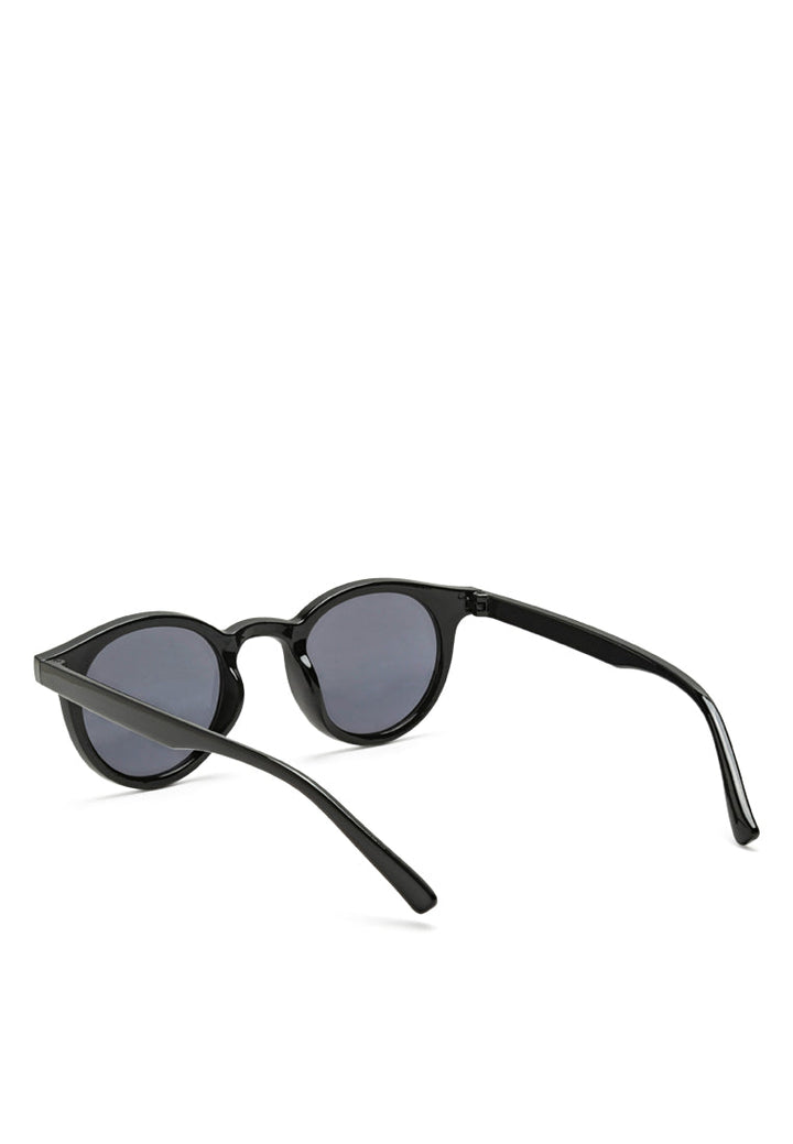 round cateye sunglasses#color_black