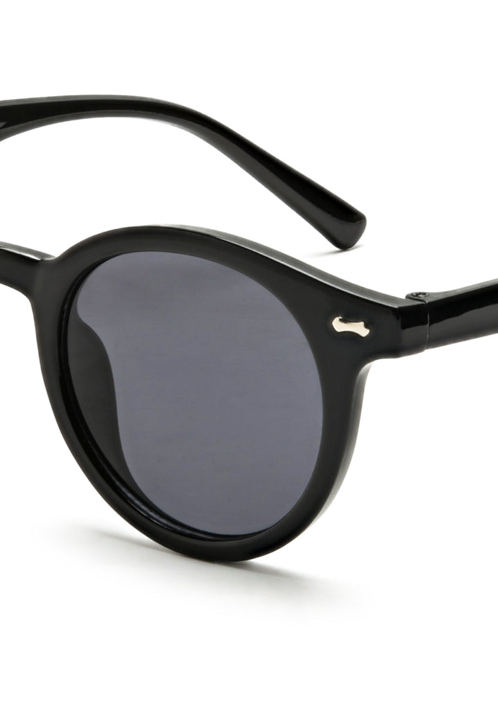 round cateye sunglasses#color_black