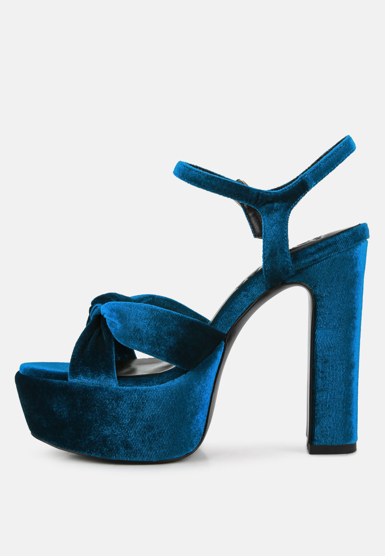 liddel platform heel sandals by ruw#color_royal-blue