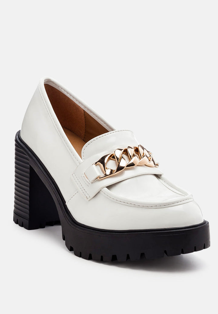 sachs block heeled chunky loafers by ruw#color_white